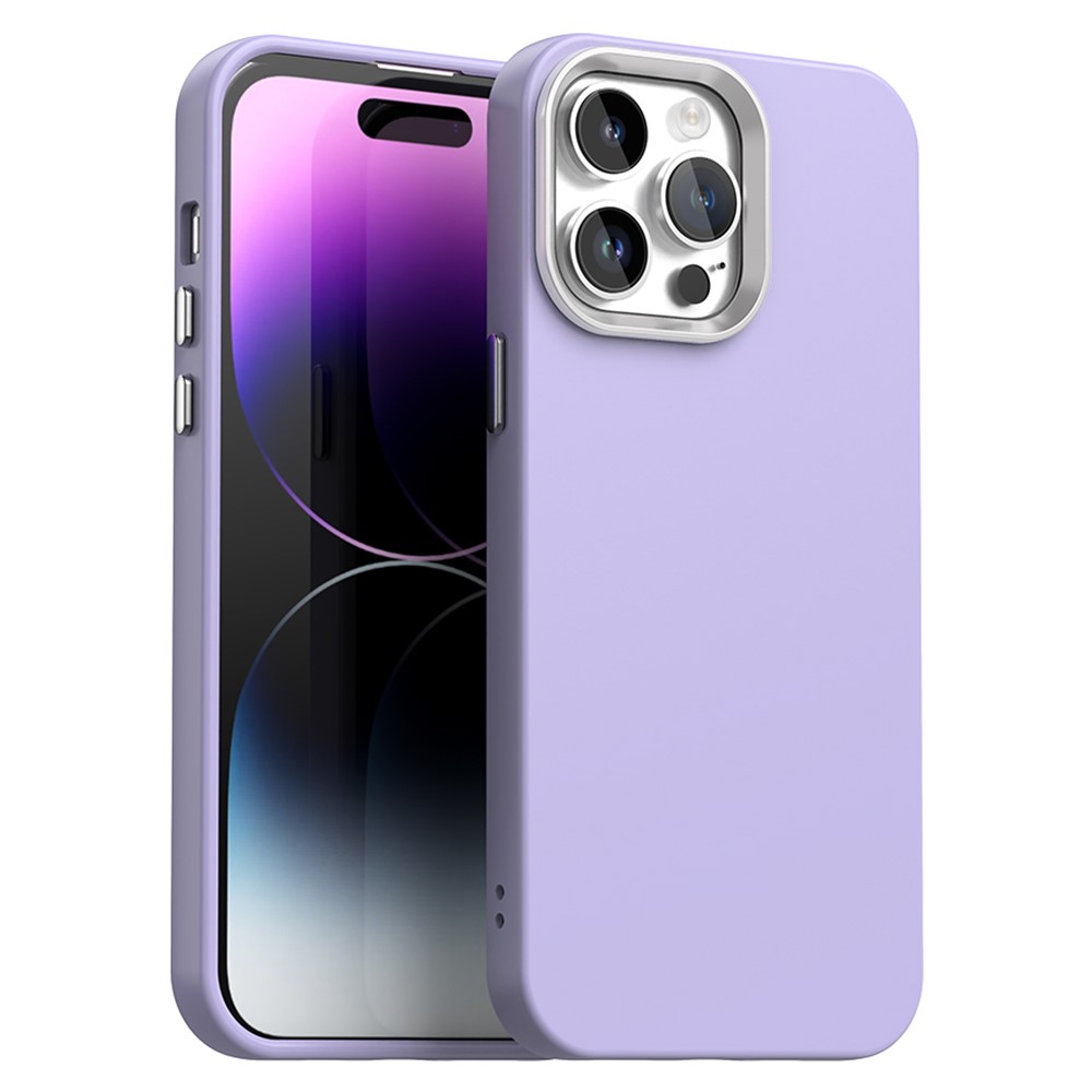 For iPhone 14 Pro Max Case TPU + TPE Anti Drop Protection Phone Cover - Purple