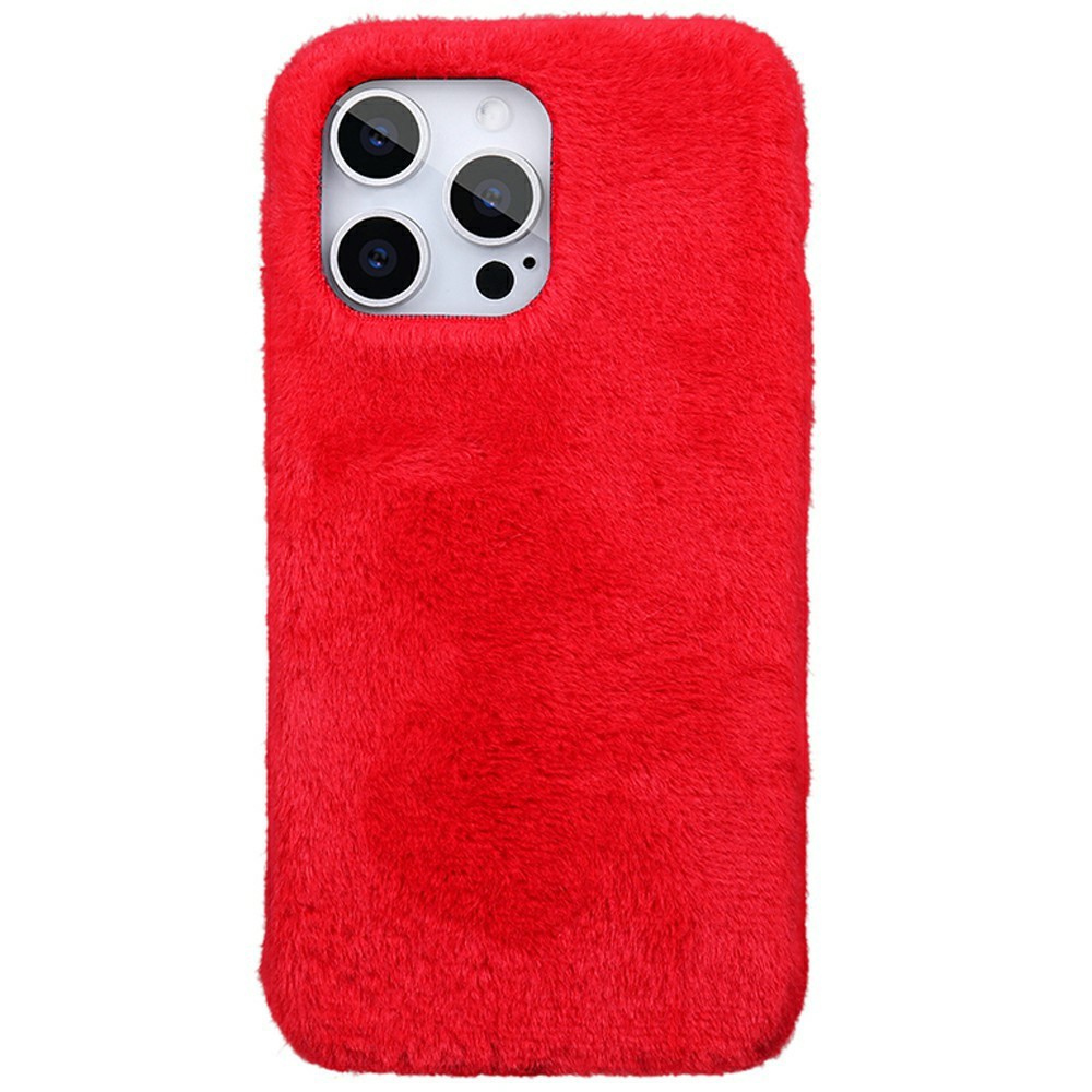 For iPhone 14 Pro Max Case Jade Fox Velvet Leather + PET Phone Protective Cover - Red