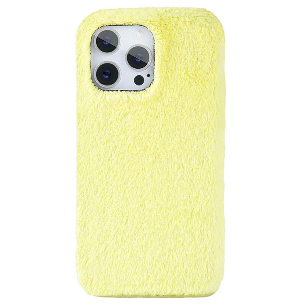 For iPhone 14 Pro Max Case Jade Fox Velvet Leather + PET Phone Protective Cover - Yellow