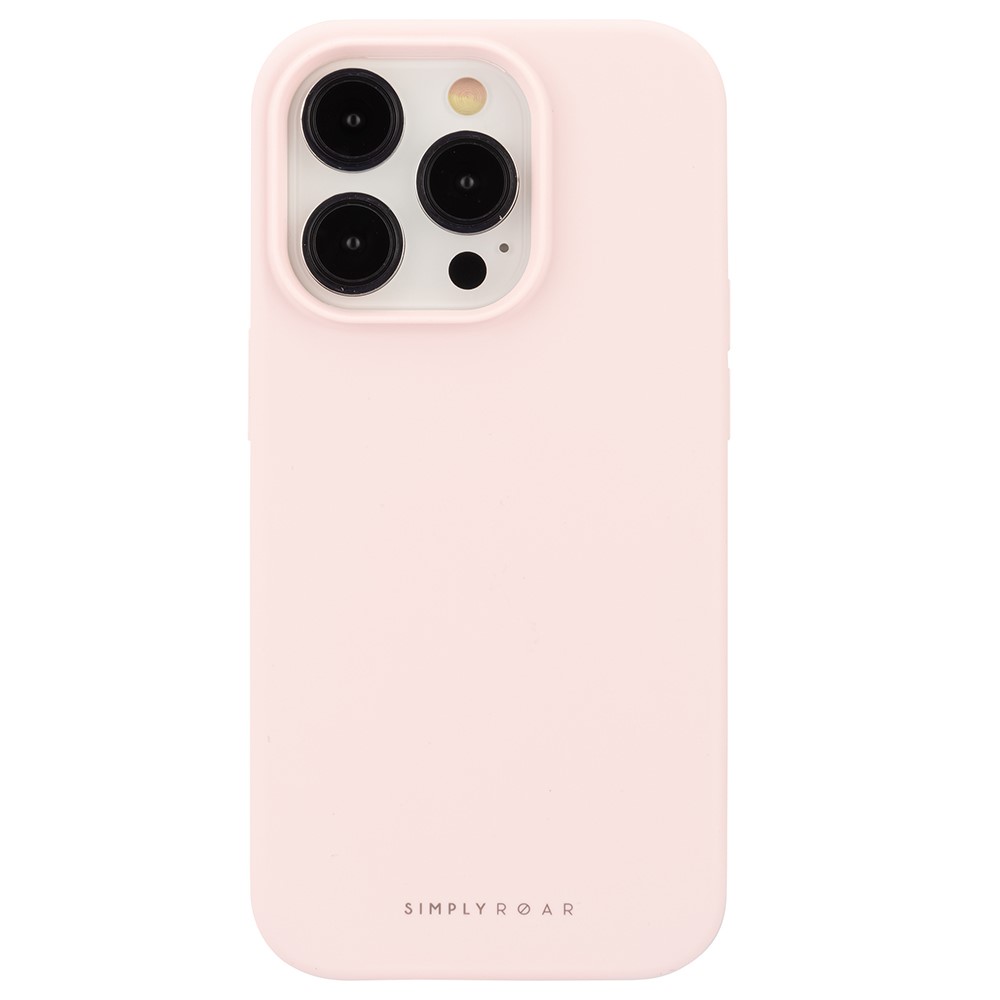 SIMPLY ROAR For iPhone 13 Pro Max Silicone Case Morandi Color Mobile Cover - Light Pink