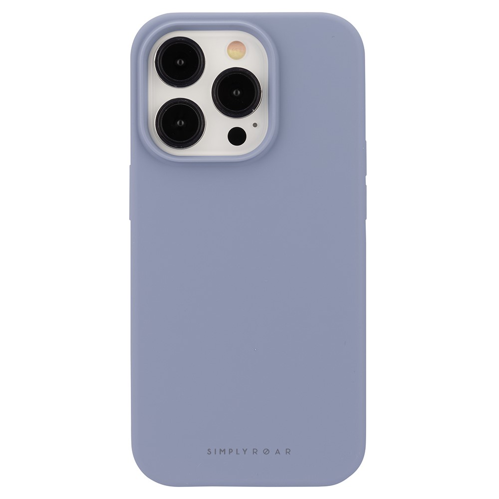 SIMPLY ROAR For iPhone 13 Pro Max Silicone Case Morandi Color Mobile Cover - Baby Blue
