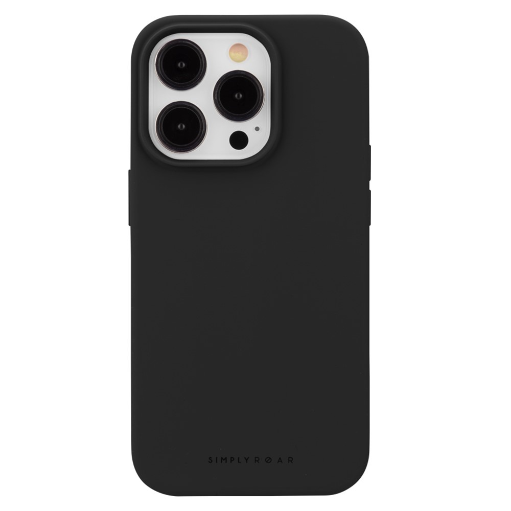 SIMPLY ROAR For iPhone 13 Pro Silicone Case Morandi Color Mobile Cover - Black