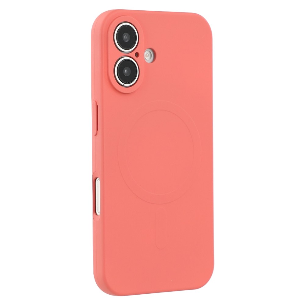 For iPhone 16 Plus Case Compatible with MagSafe Shockproof TPU Phone Cover - Camellia Red