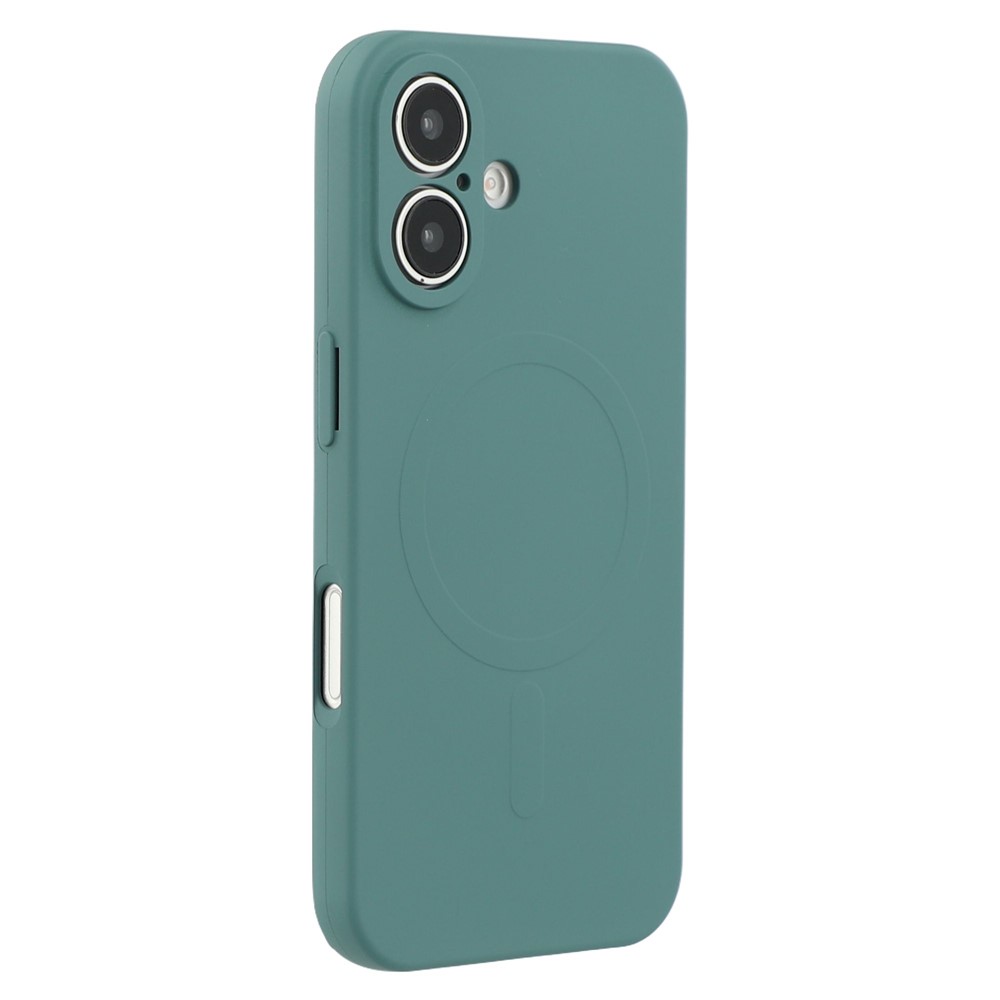 For iPhone 16 Plus Case Compatible with MagSafe Shockproof TPU Phone Cover - Midnight Green