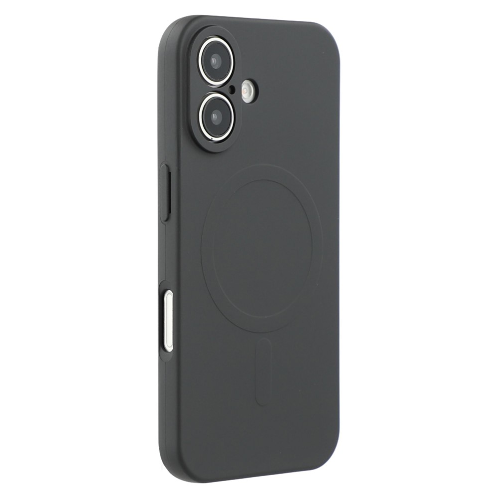 For iPhone 16 Plus Case Compatible with MagSafe Shockproof TPU Phone Cover - Black