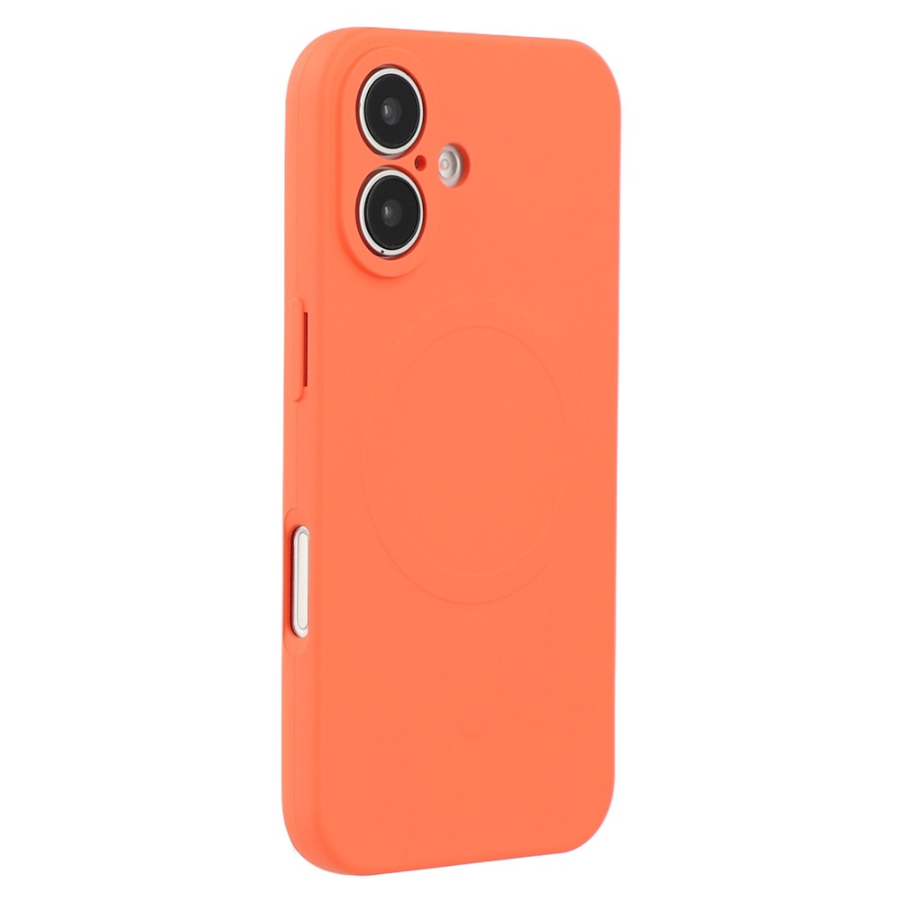 For iPhone 16 Plus Case Compatible with MagSafe Shockproof TPU Phone Cover - Orange