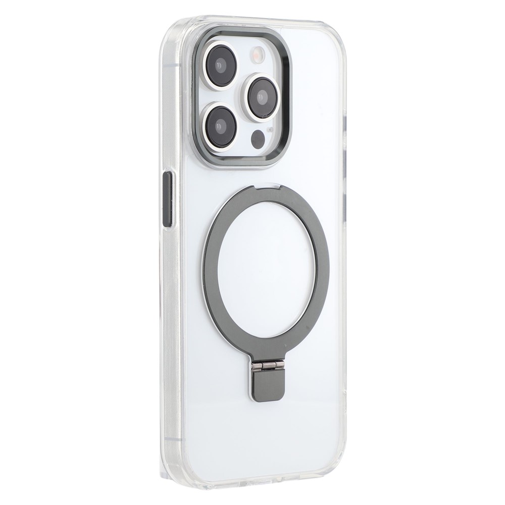 For iPhone 14 Pro Case Compatible with MagSafe Kickstand TPU + PC Clear Phone Cover - Green