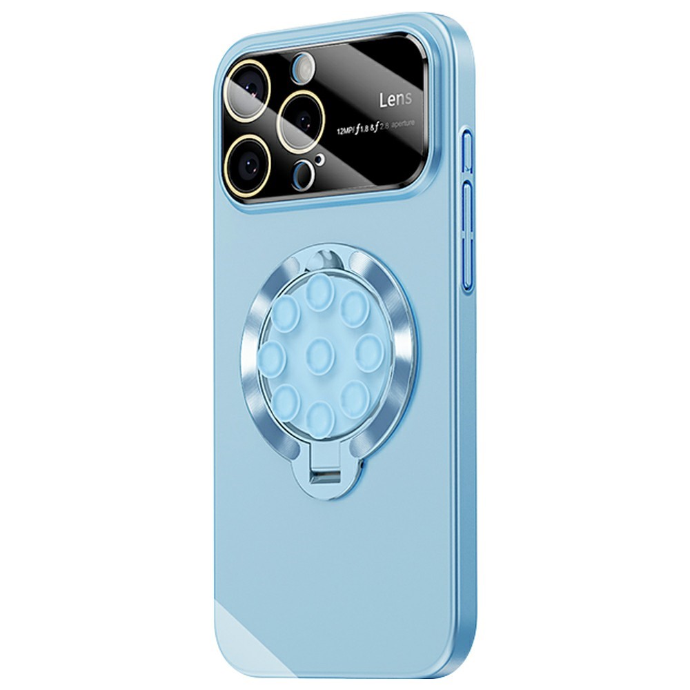 For iPhone 14 Pro Case Compatible with MagSafe Suction Cup Kickstand PC Phone Cover - Blue