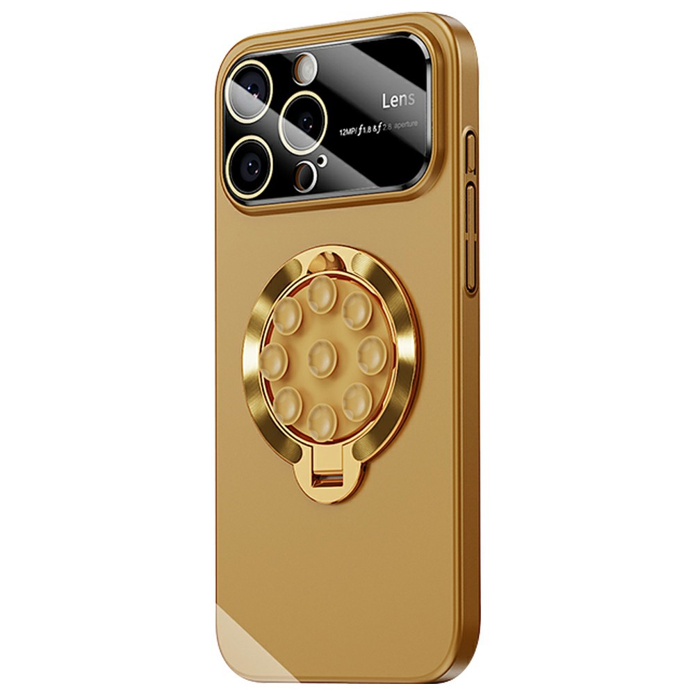 For iPhone 14 Pro Case Compatible with MagSafe Suction Cup Kickstand PC Phone Cover - Bronze