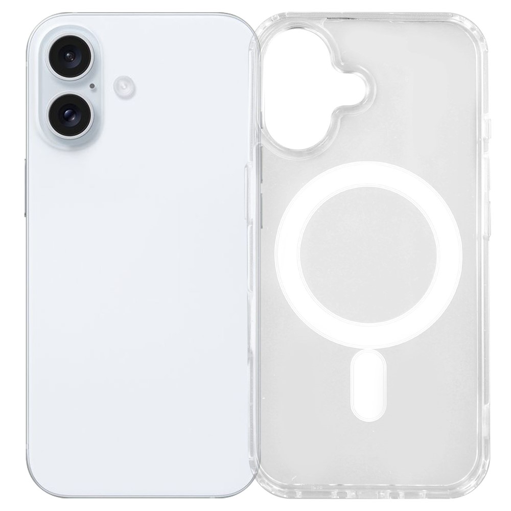 For iPhone 16 Plus Case Compatible with MagSafe TPU + Acrylic Clear Phone Cover