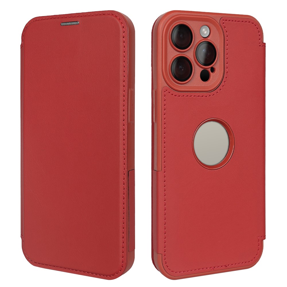 For iPhone 14 Pro Max Magnetic Case RCS Eco Friendly Phone Cover with RFID Blocking - Red