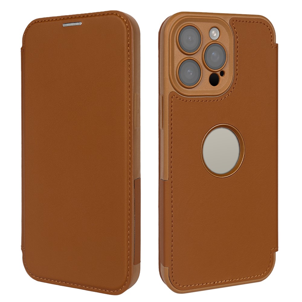For iPhone 14 Pro Magnetic Case RCS Eco Friendly Phone Cover with RFID Blocking - Brown