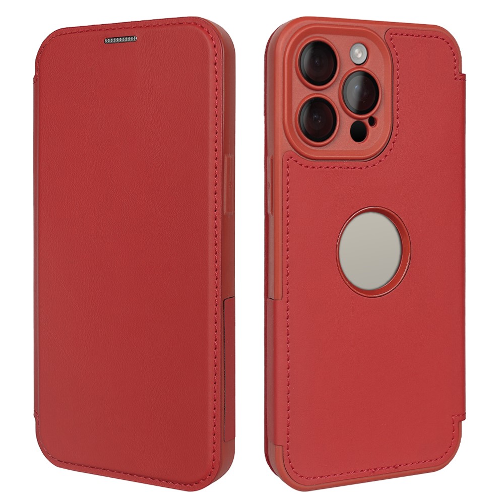 For iPhone 15 Pro Max Magnetic Case RCS Eco Friendly Phone Cover with RFID Blocking - Red