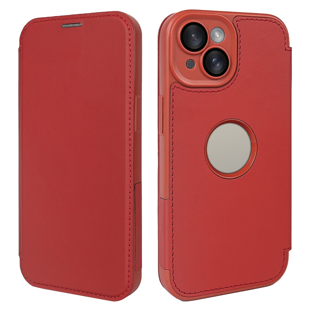 For iPhone 13 Magnetic Case RCS Eco Friendly Phone Cover with RFID Blocking - Red