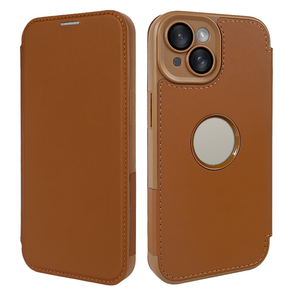 For iPhone 13 Magnetic Case RCS Eco Friendly Phone Cover with RFID Blocking - Brown