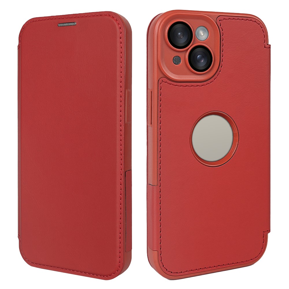 For iPhone 14 Magnetic Case RCS Eco Friendly Phone Cover with RFID Blocking - Red