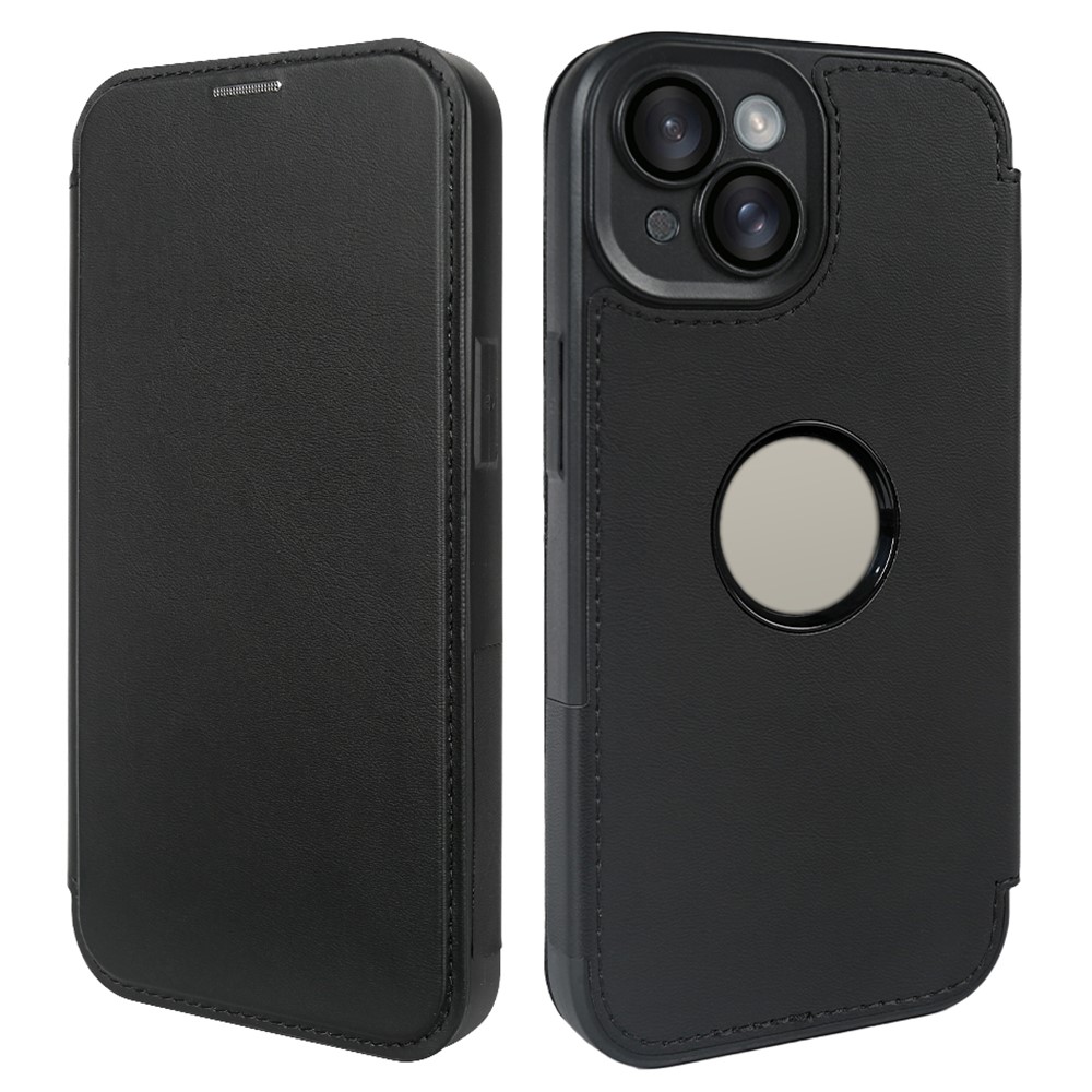 For iPhone 15 Magnetic Case RCS Eco Friendly Phone Cover with RFID Blocking - Black