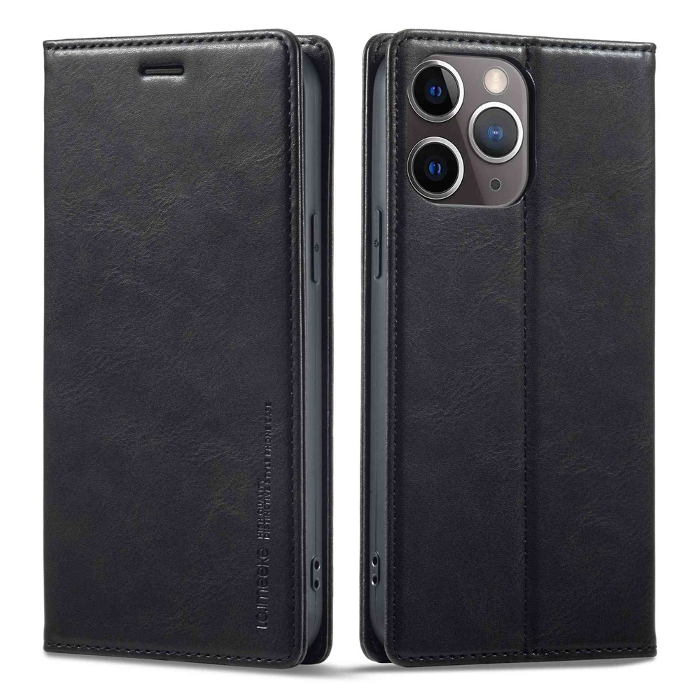 LC.IMEEKE Cell Phone Cover For iPhone 11 Pro Max 6.5 inch, RFID Blocking Magnetic Auto Closing PU Leather Phone Wallet Case Stand - Black