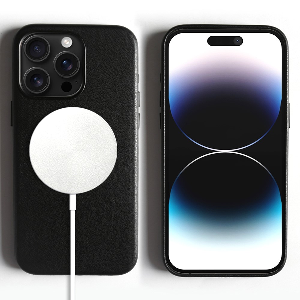 For iPhone 14 Pro Max Magnetic Case Eco-Friendly RPET Phone Back Cover GRS Certified - Black