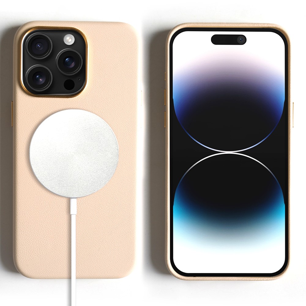 For iPhone 14 Pro Magnetic Case Eco-Friendly RPET Phone Back Cover GRS Certified - Light Pink