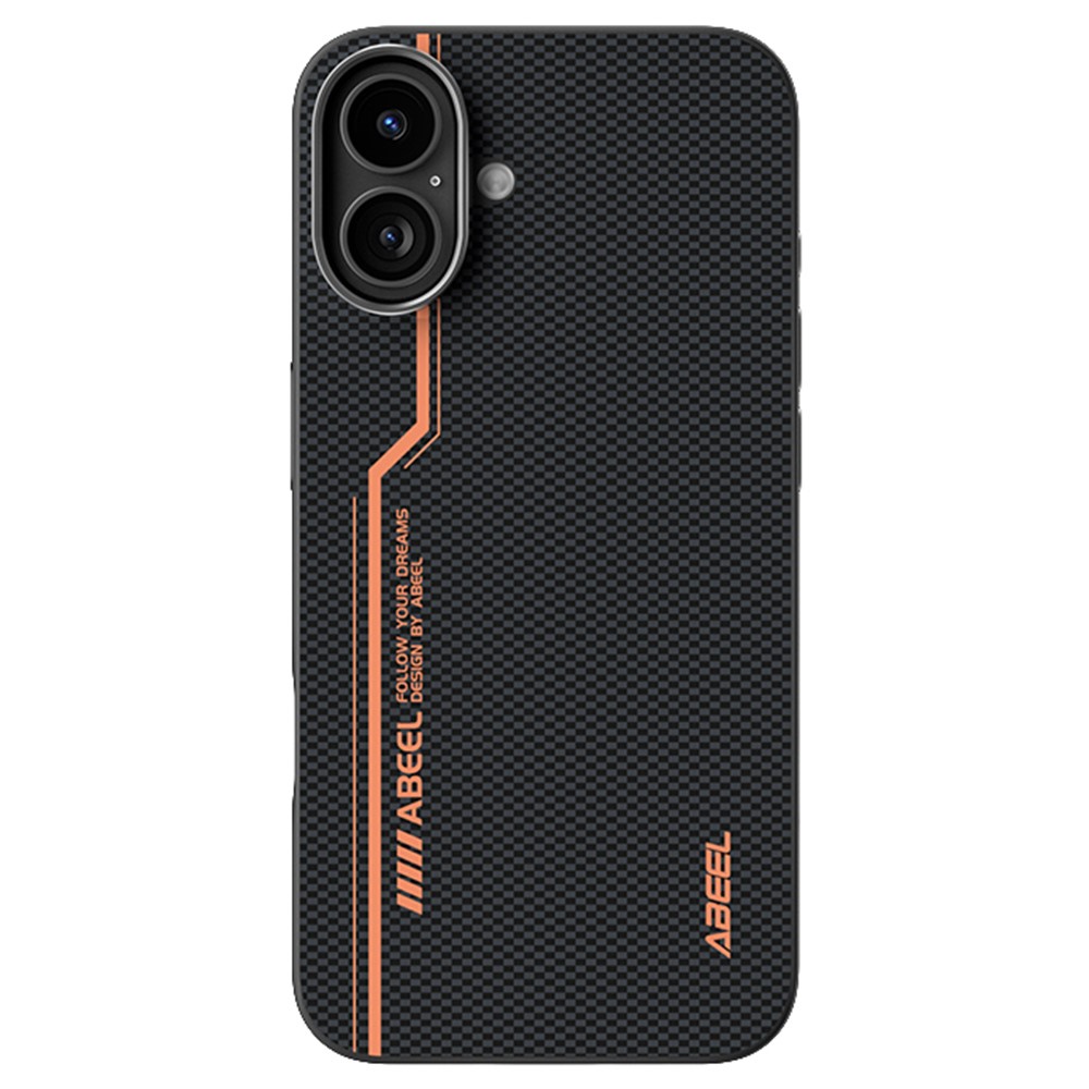 ABEEL For iPhone 16 Plus Case Compatible with MagSafe Printed PC TPU Aluminum Alloy Leather Phone Cover - Outstanding No. 2