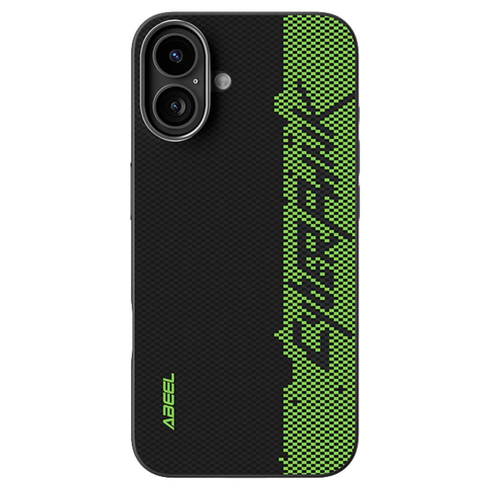 ABEEL For iPhone 16 Plus Case Compatible with MagSafe Printed PC TPU Aluminum Alloy Leather Phone Cover - Outstanding No. 3