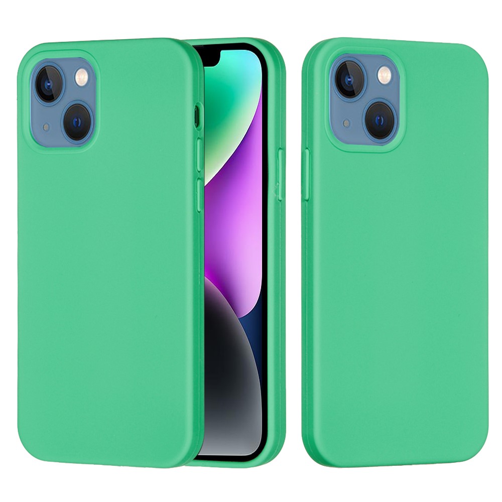 Bulk Purchasing For iPhone 14 Case Liquid Silicone Soft Lining Back Phone Cover - Green