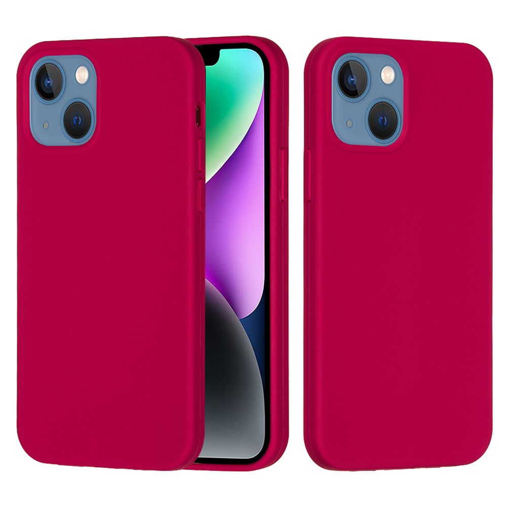 Bulk Purchasing For iPhone 14 Case Liquid Silicone Soft Lining Back Phone Cover - Rose