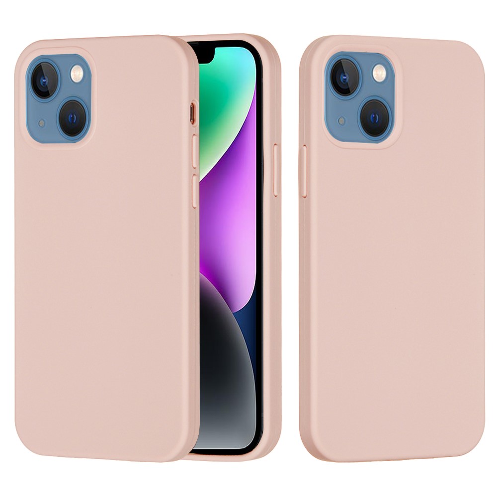 Bulk Purchasing For iPhone 14 Case Liquid Silicone Soft Lining Back Phone Cover - Pink