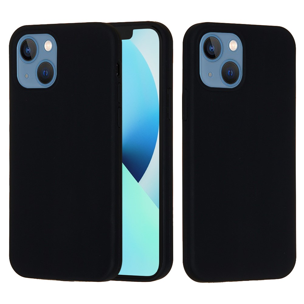 Bulk Purchasing For iPhone 13 Case Liquid Silicone Soft Lining Back Phone Cover - Black
