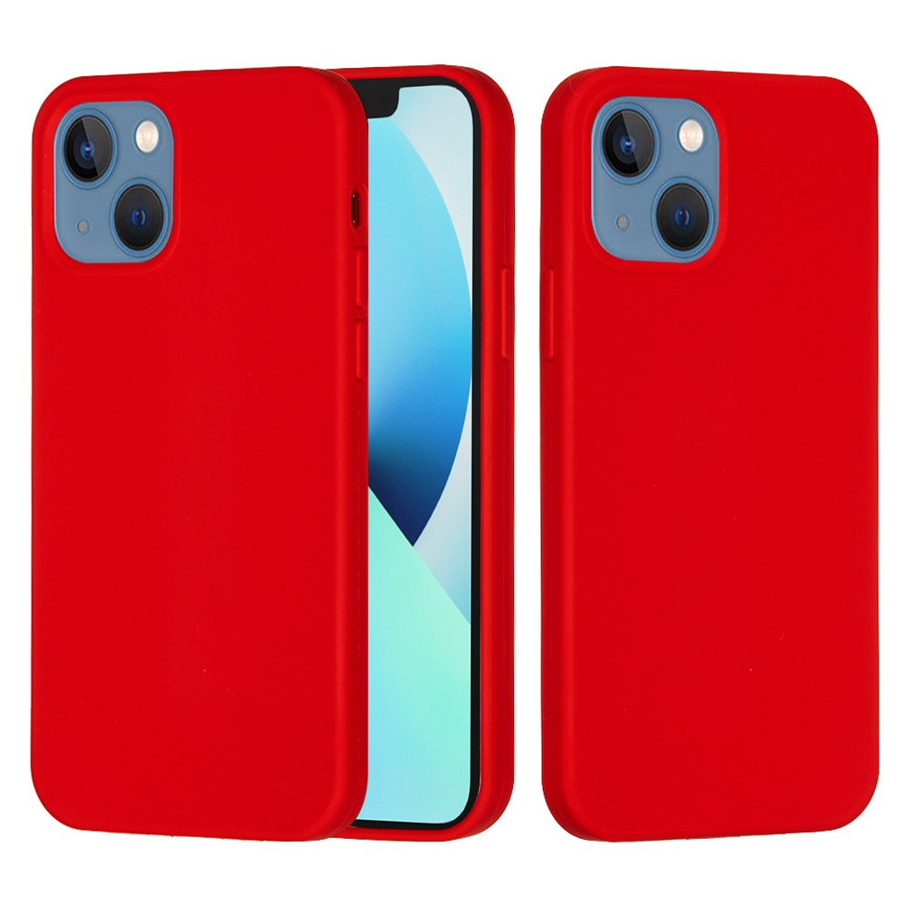 Bulk Purchasing For iPhone 13 Case Liquid Silicone Soft Lining Back Phone Cover - Red