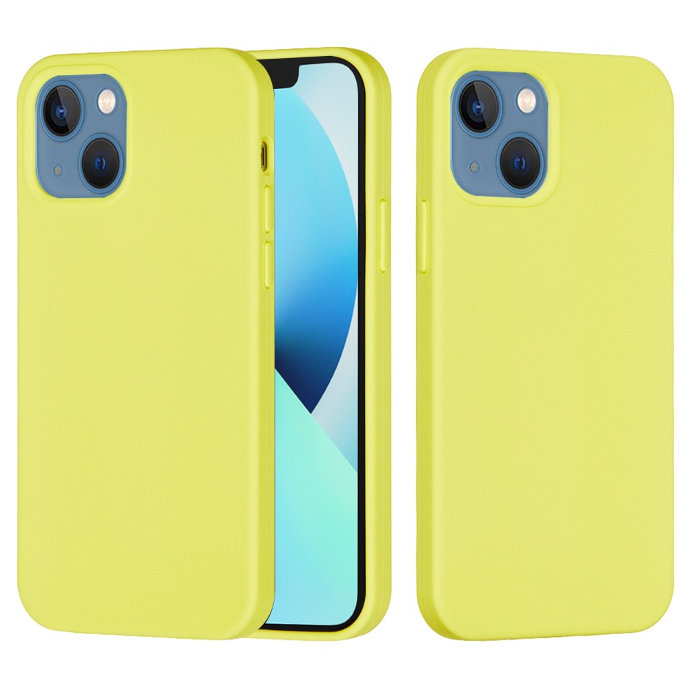Bulk Purchasing For iPhone 13 Case Liquid Silicone Soft Lining Back Phone Cover - Yellow