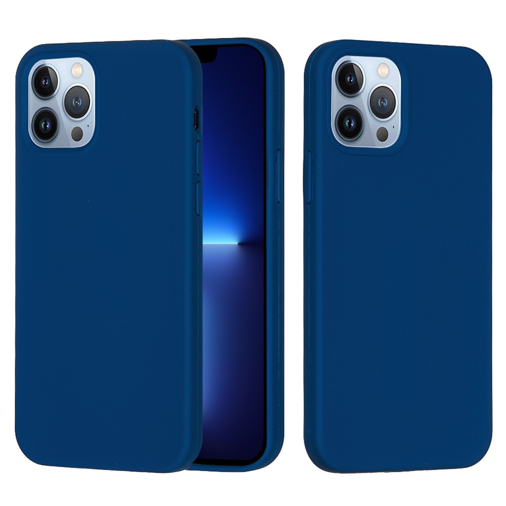 Bulk Purchasing For iPhone 13 Pro Case Liquid Silicone Soft Lining Back Phone Cover - Blue