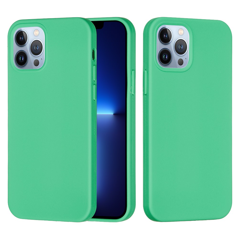 Bulk Purchasing For iPhone 13 Pro Max Case Liquid Silicone Soft Lining Back Phone Cover - Green
