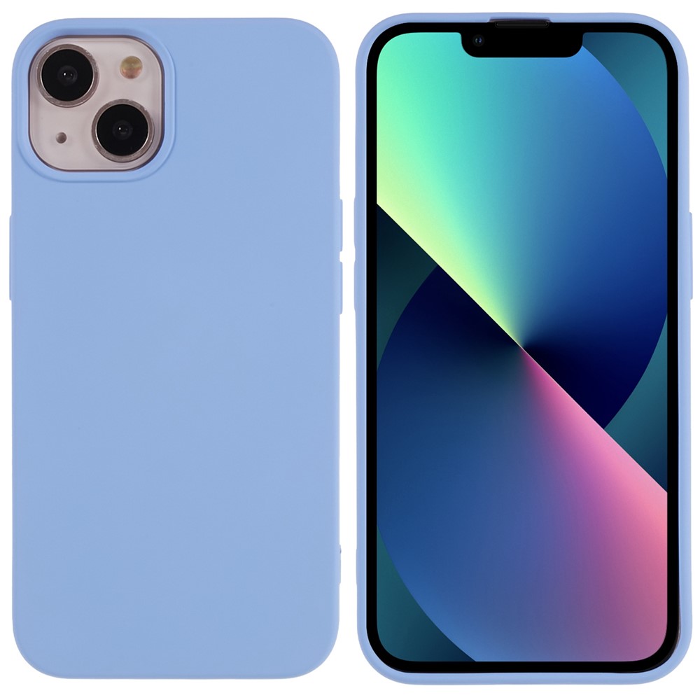 For iPhone 13 mini 5.4 inch Cell Phone Case 2.0mm Thickness Anti-drop Protection Flexible TPU Back Cover - Purple