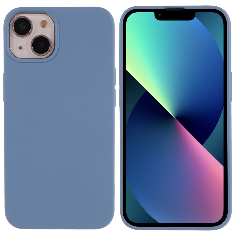 For iPhone 13 mini 5.4 inch Cell Phone Case 2.0mm Thickness Anti-drop Protection Flexible TPU Back Cover - Grey