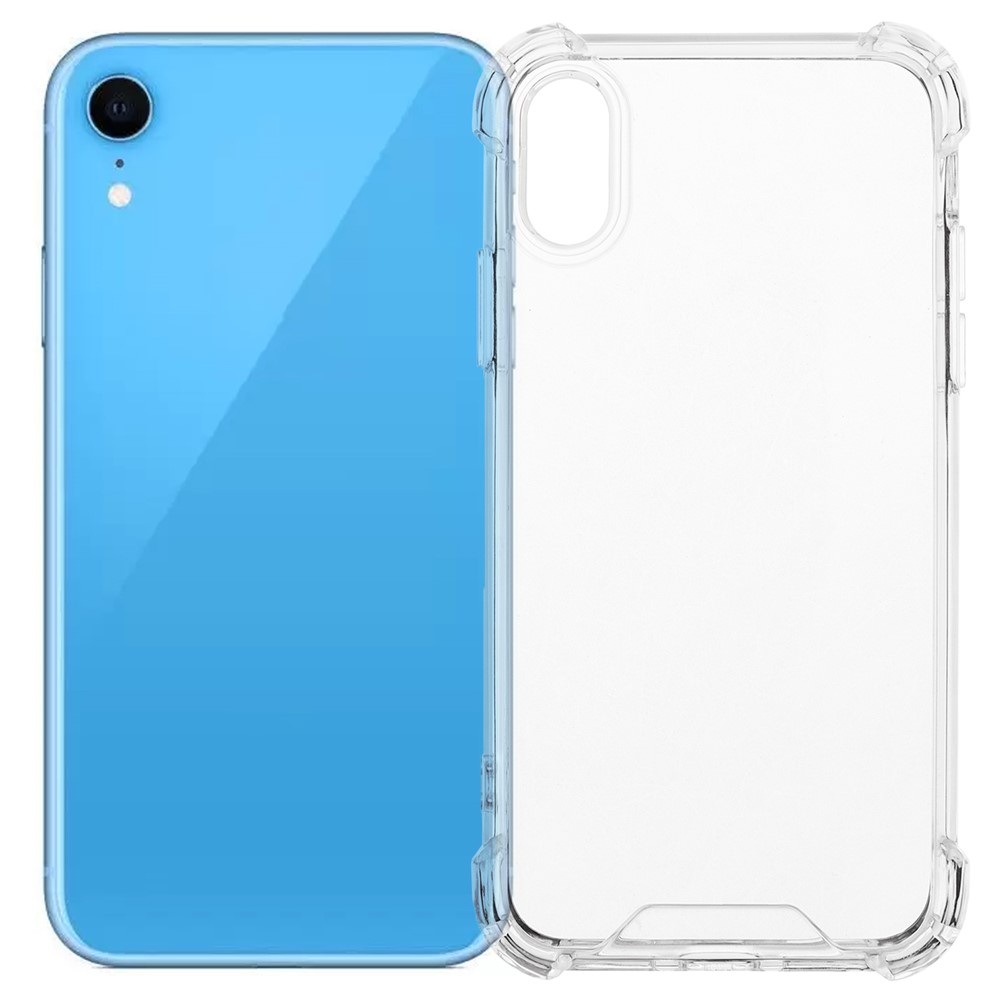 For iPhone XR Case Reinforced Corners TPU Frame + Acrylic Back Phone Cover