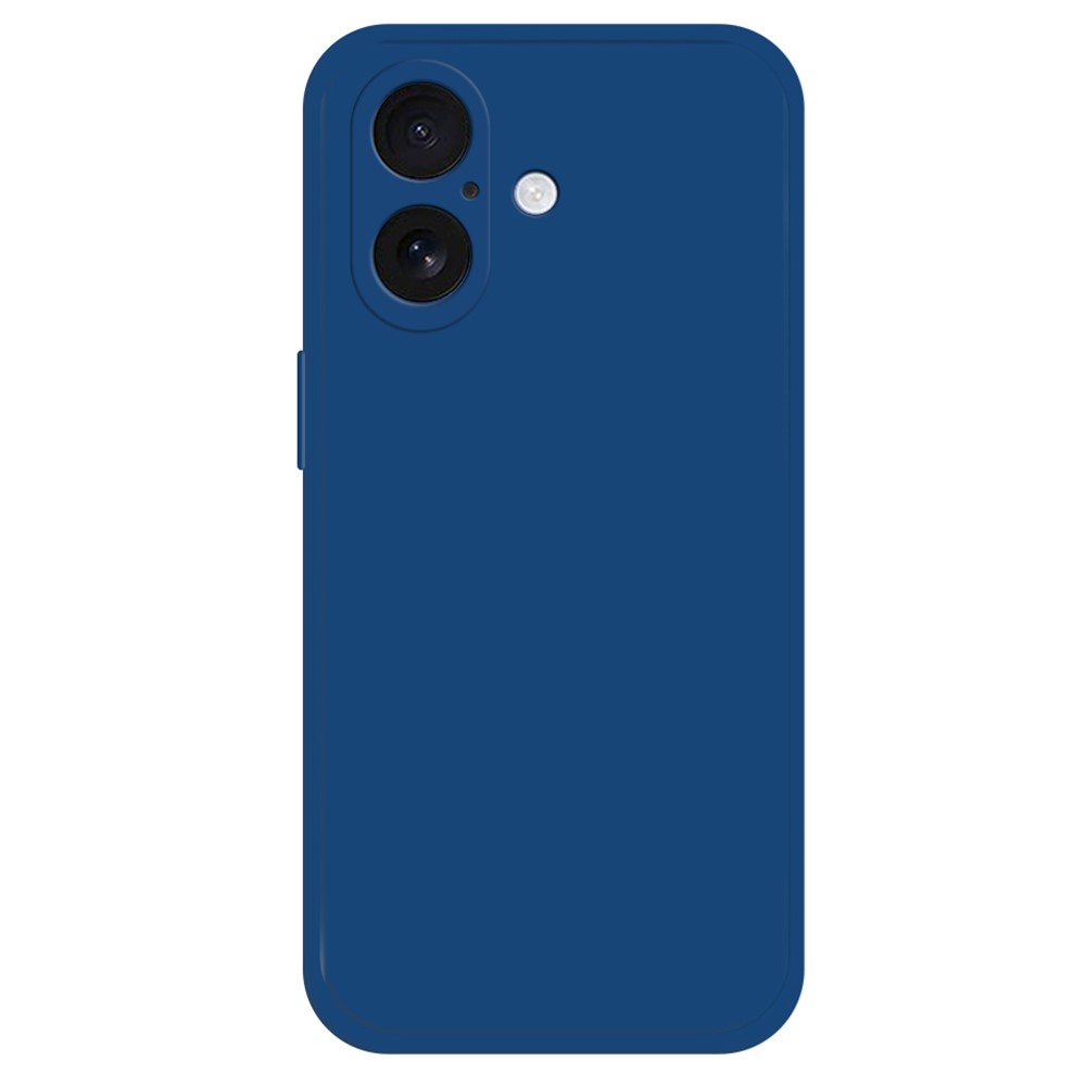 For iPhone 16 Plus TPU Case Straight Edge Protection Phone Cover - Sapphire