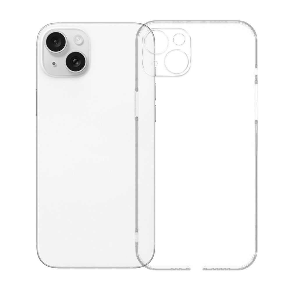 For iPhone 14 Clear Case KALEBOL 1.5mm Thickened TPU Shockproof Phone Cover - Transparent