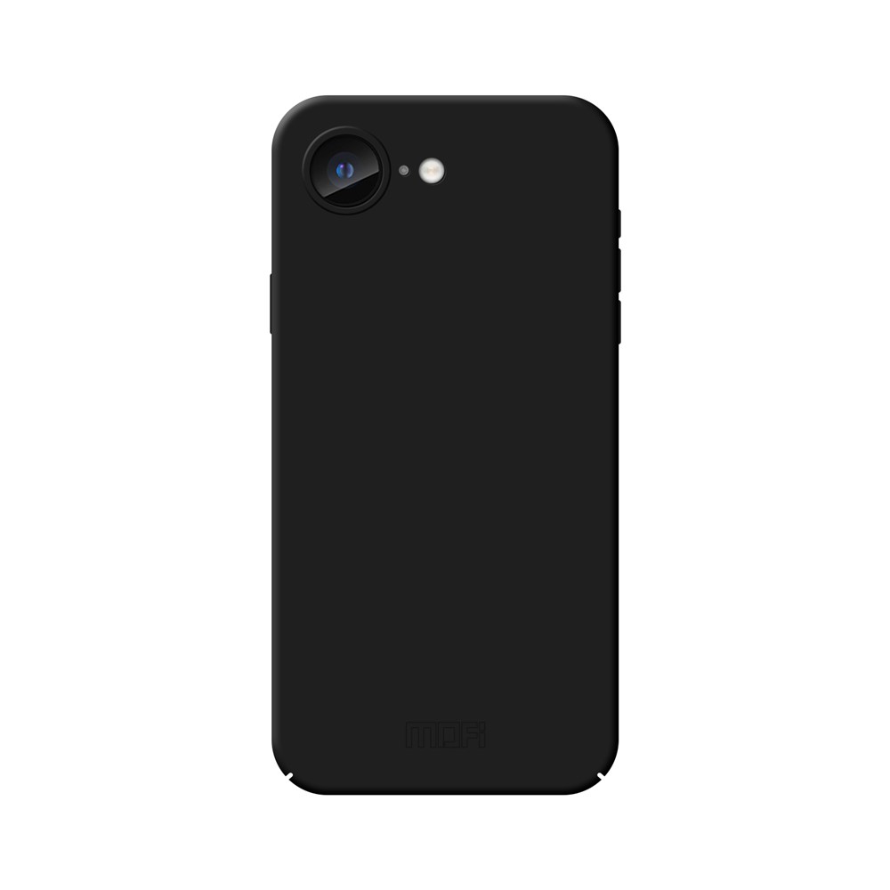 For iPhone 16e Phone Case MOFI JK Qin Series Skin-Touch Matte Anti-fingerprint Back Cover - Black