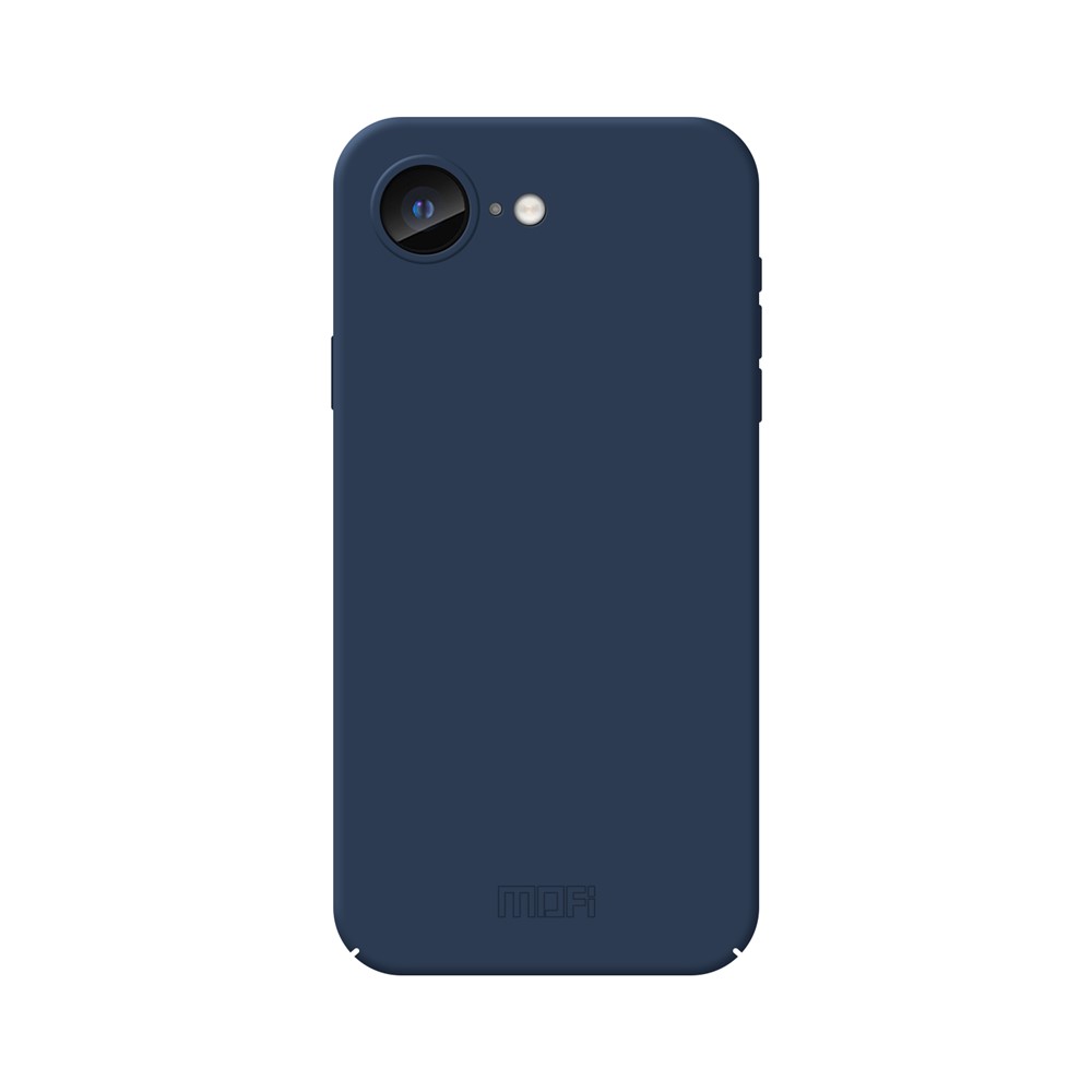 For iPhone 16e Phone Case MOFI JK Qin Series Skin-Touch Matte Anti-fingerprint Back Cover - Blue