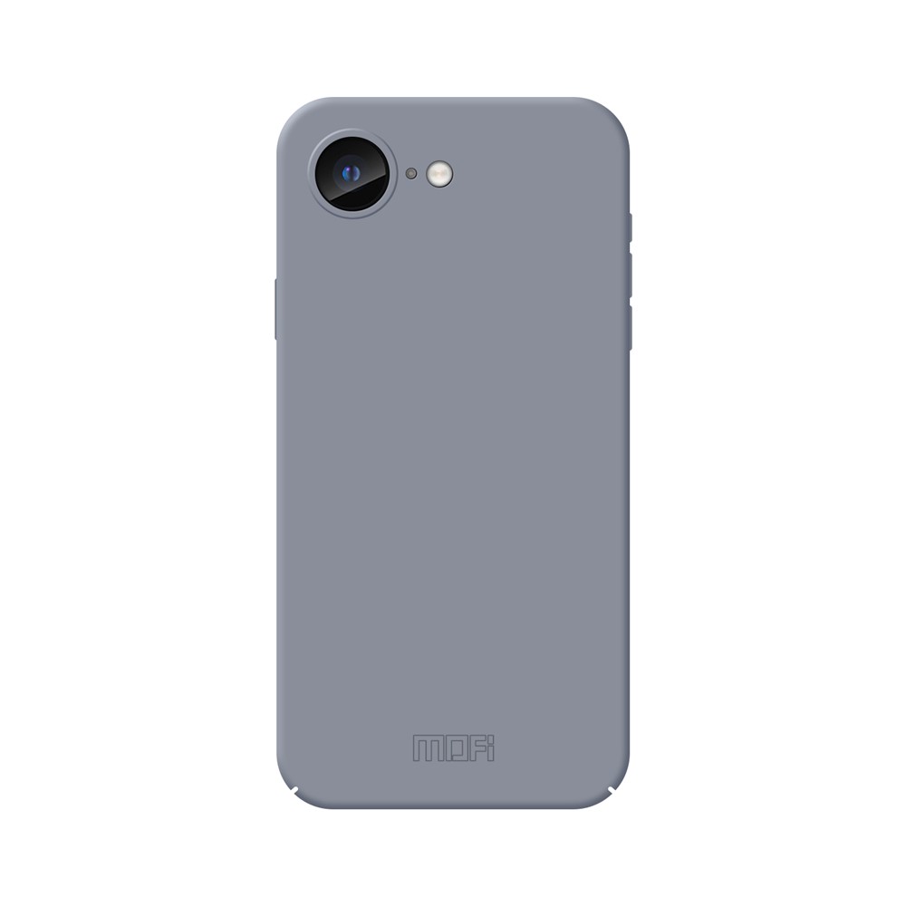For iPhone 16e Phone Case MOFI JK Qin Series Skin-Touch Matte Anti-fingerprint Back Cover - Gray