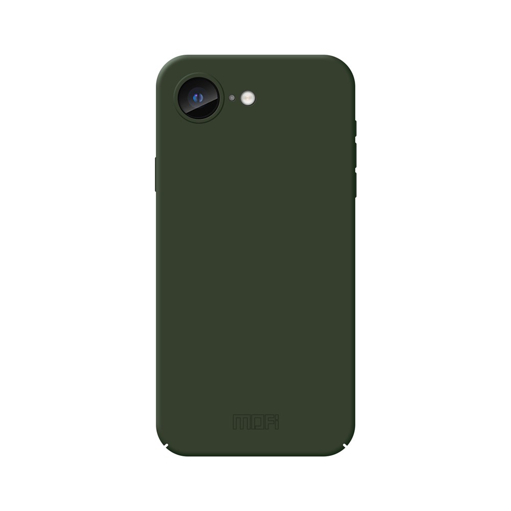For iPhone 16e Phone Case MOFI JK Qin Series Skin-Touch Matte Anti-fingerprint Back Cover - Green