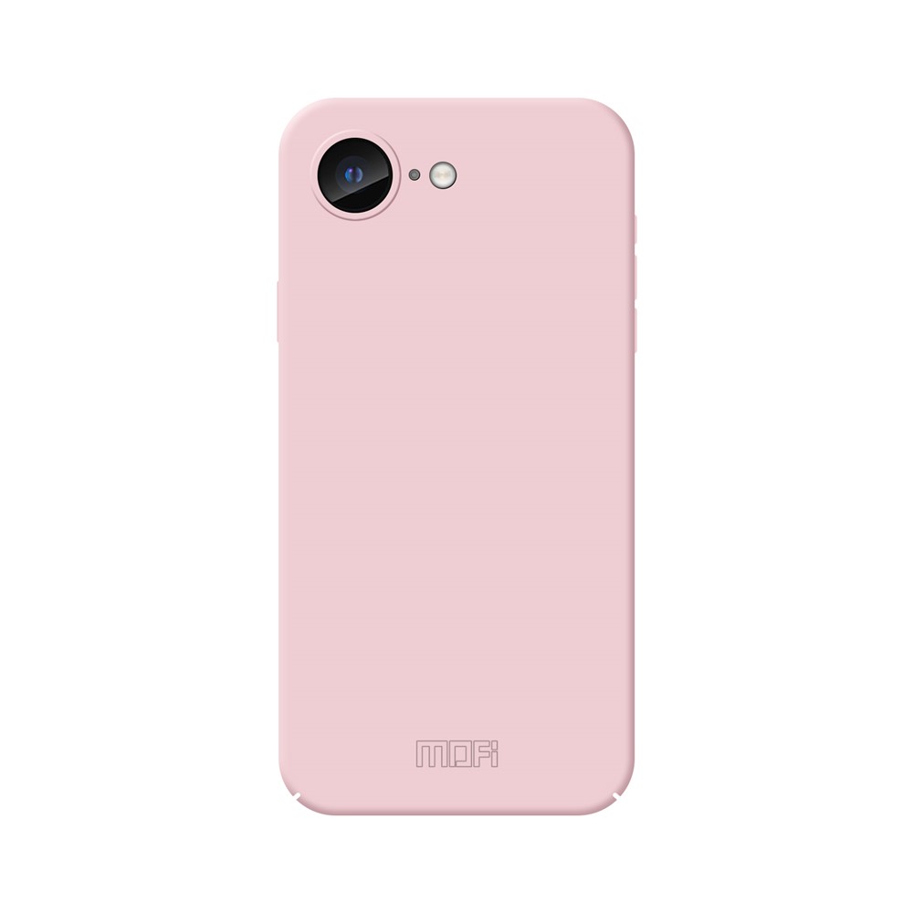 For iPhone 16e Phone Case MOFI JK Qin Series Skin-Touch Matte Anti-fingerprint Back Cover - Pink