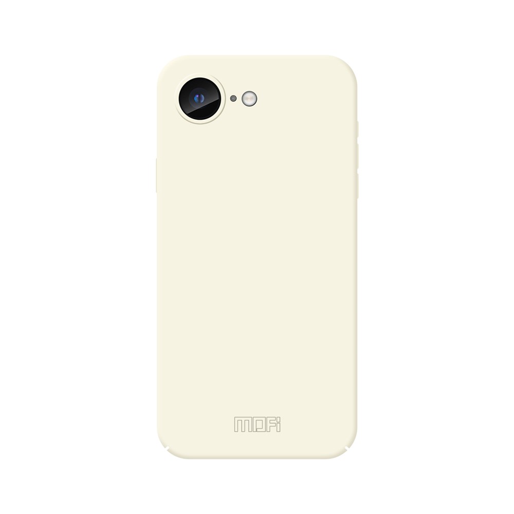 For iPhone 16e Phone Case MOFI JK Qin Series Skin-Touch Matte Anti-fingerprint Back Cover - Beige