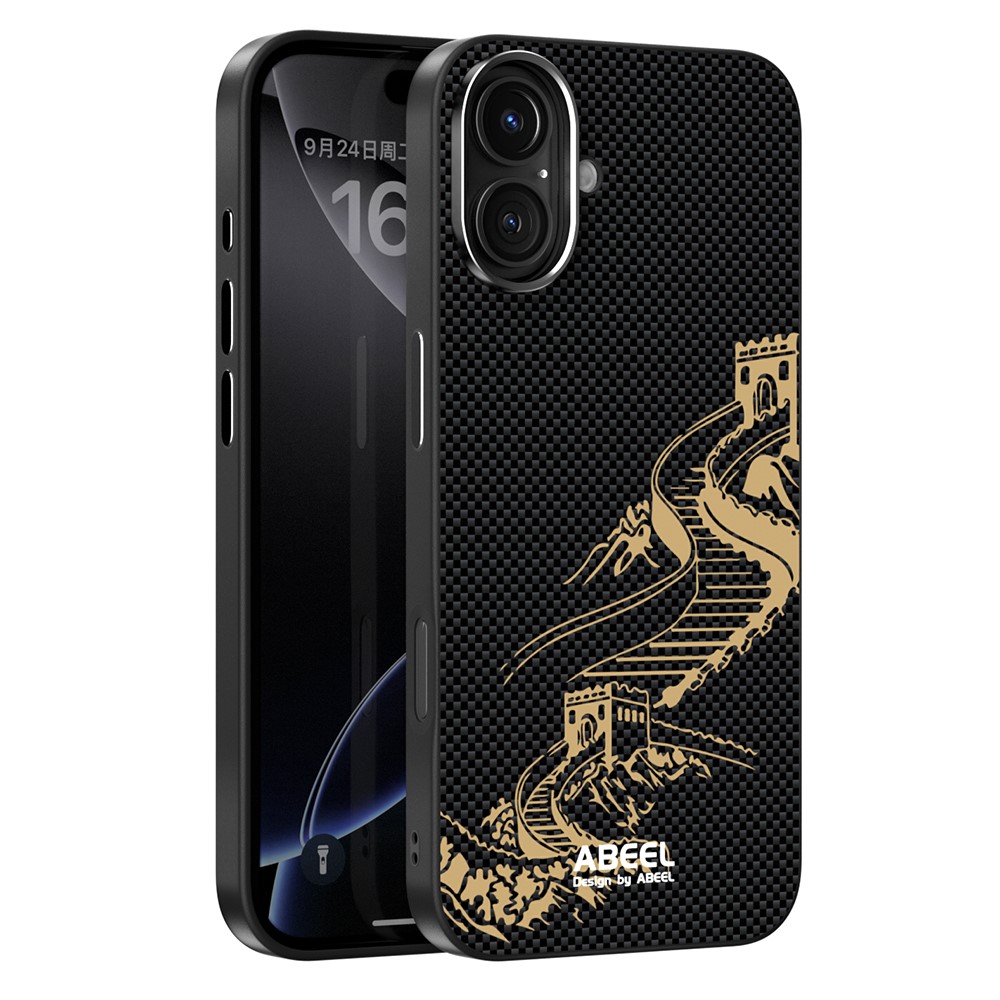 ABEEL For iPhone 16 Plus Case Compatible with MagSafe Ultra Slim PC TPU Phone Back Cover - The Great Wall