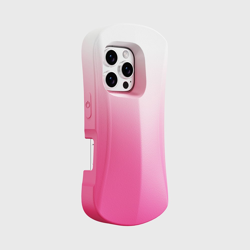 For iPhone 16 Pro Case YOYOISLES Ocean Series Floatable EVA Phone Cover - Pink White