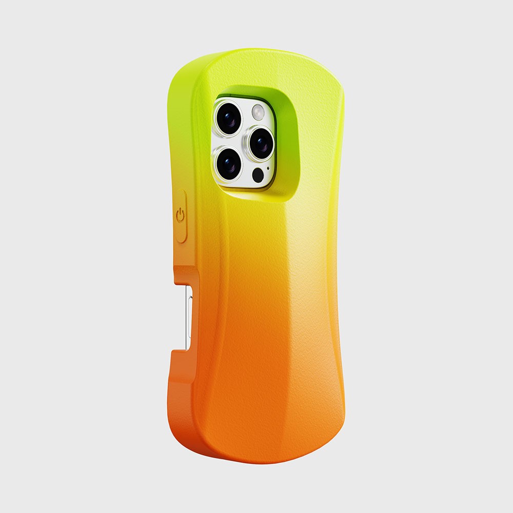 For iPhone 16 Pro Case YOYOISLES Ocean Series Floatable EVA Phone Cover - Orange Yellow