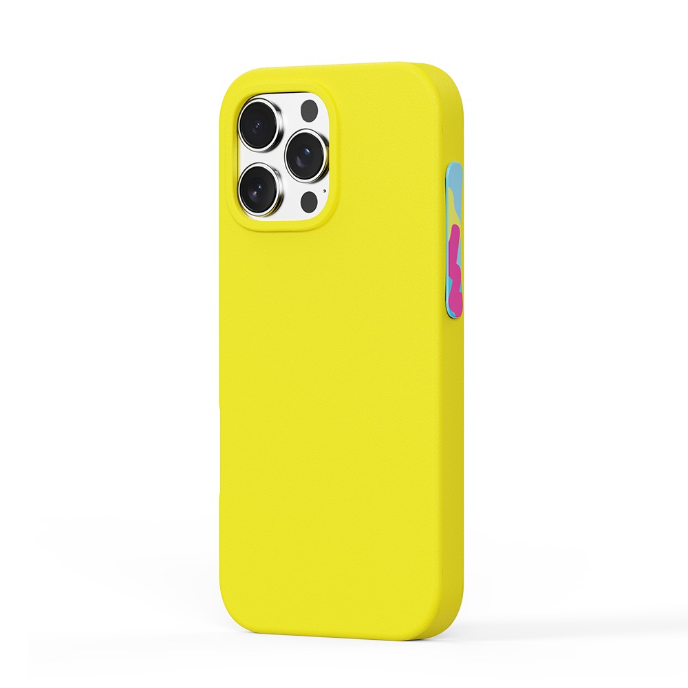 For iPhone 16 Pro Case YOYOISLES Air Tec Series Detachable Customizable Buttons EVA Phone Cover - Yellow