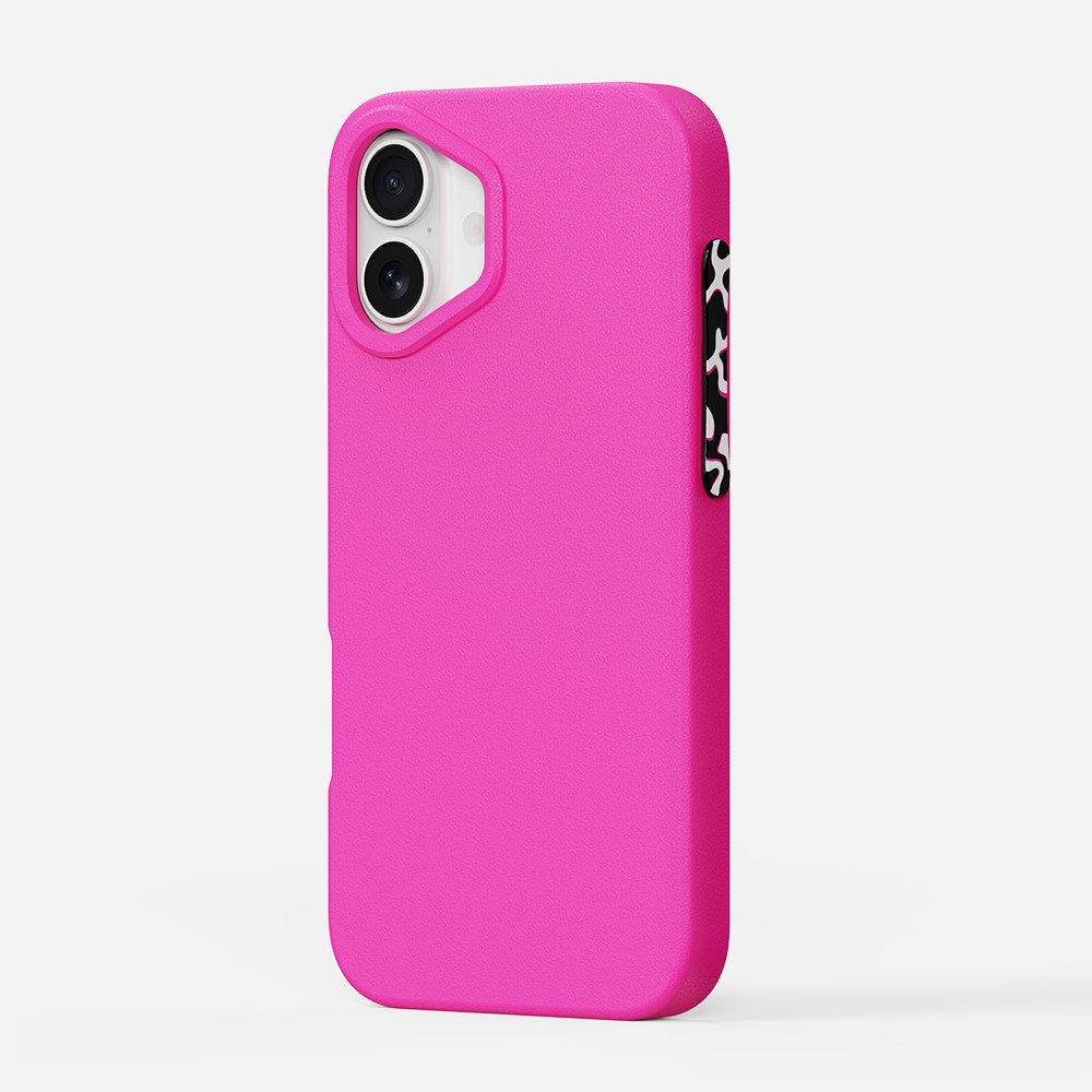 For iPhone 16 Plus Case YOYOISLES Air Tec Series Detachable Customizable Buttons EVA Phone Cover - Rose Pink